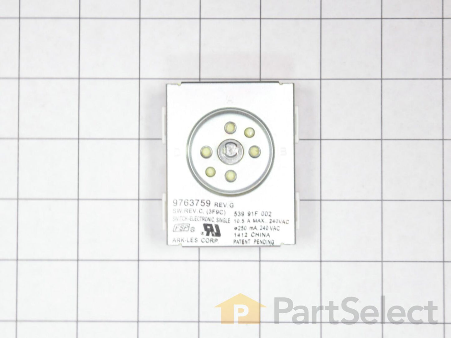Whirlpool Range Surface Element Switch 9763759
