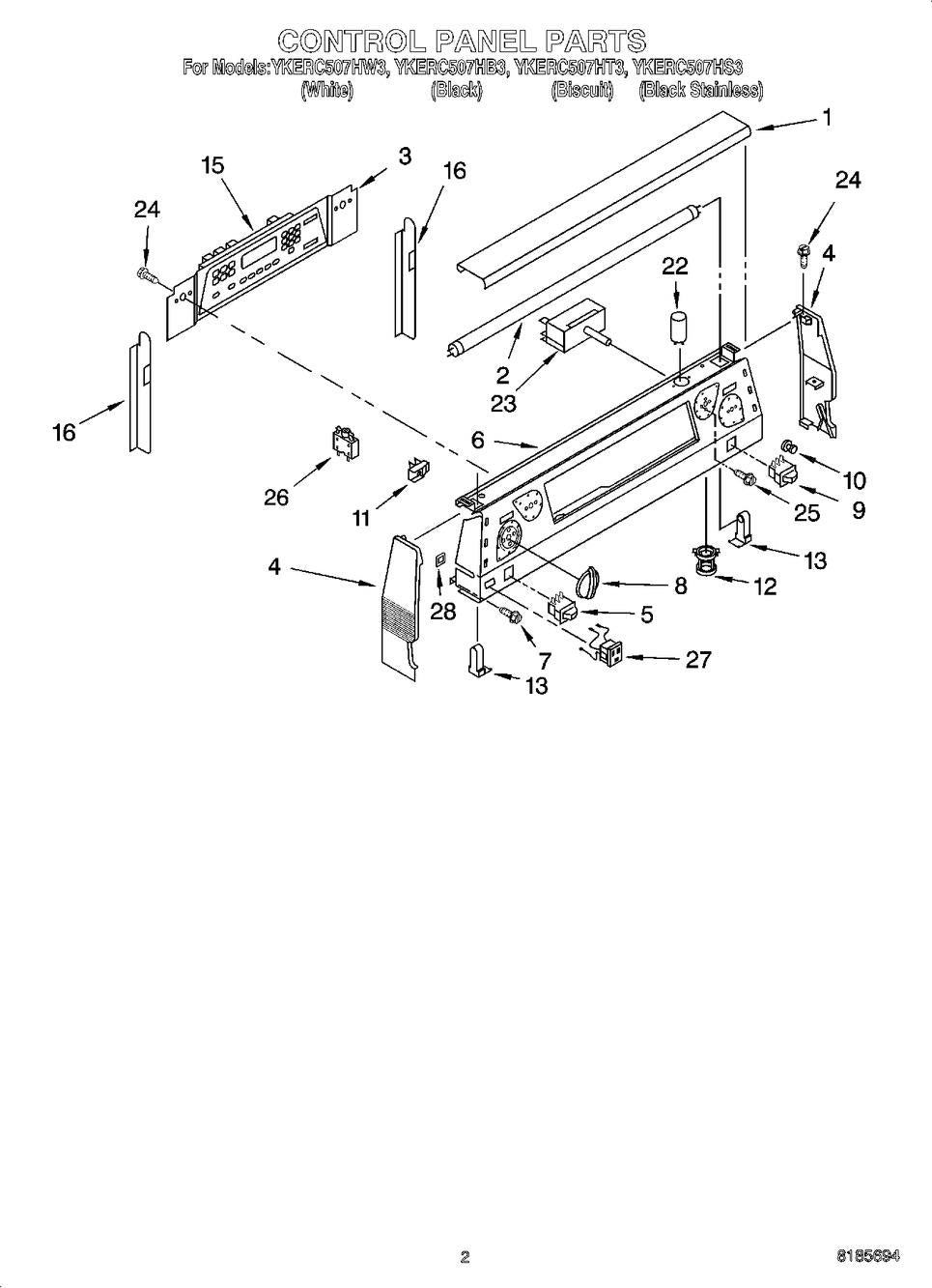 Whirlpool Stove Range Surface Element Infinite Switch 8203538