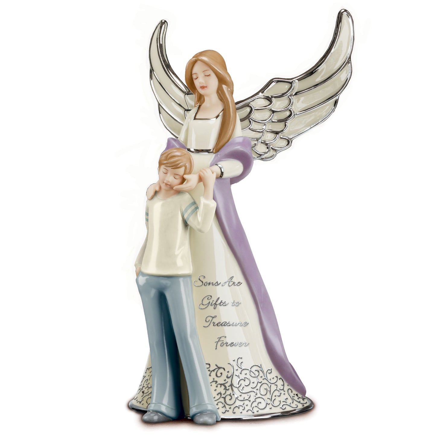 Son's Are Gifts To Treasure Forever My Son Angel Figurine / Statue