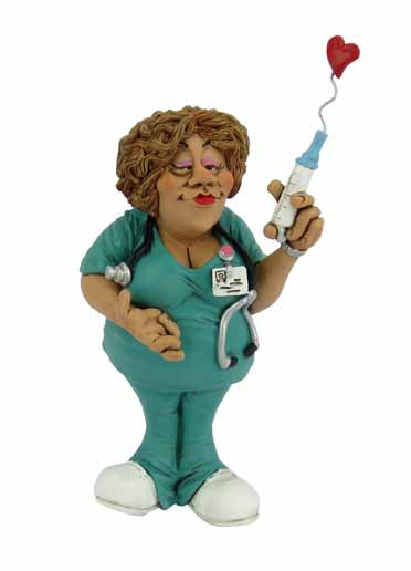 Grumpy Jon Nurse Figurine Humorous Character