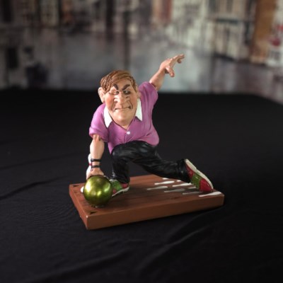Grumpy Jon Bowling Player - Comical World Collectible - 16-534