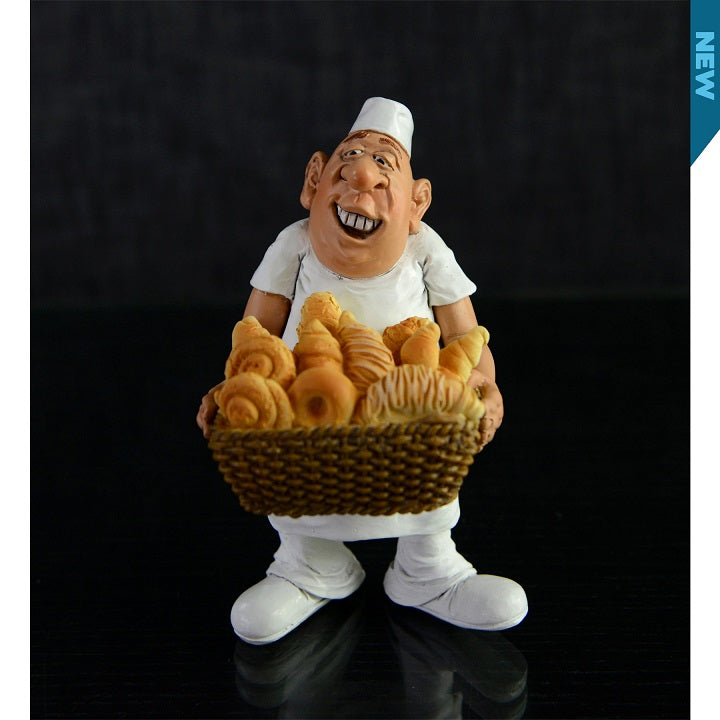Grumpy Jon Bakery Chef with Donut Figurine World of Groggs