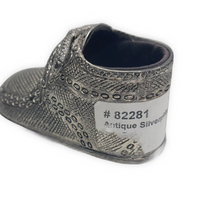 Leeber Silver Plated Antique Baby Boot Engravable Needs Polishing