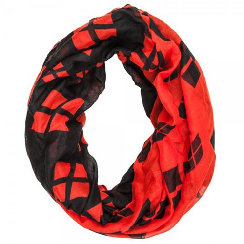 Harley Quinn-themed infinity scarf