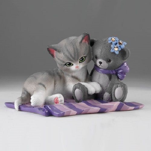 Always By Your Side - Pretty in Purple Cat Figurine Bradford Exchange