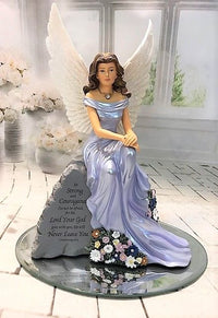 Angel of Courage Memorial Remberance Statue Figurine Bradford Exchange