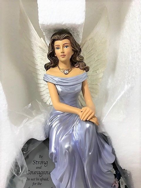 Angel of Courage Memorial Remberance Statue Figurine Bradford Exchange