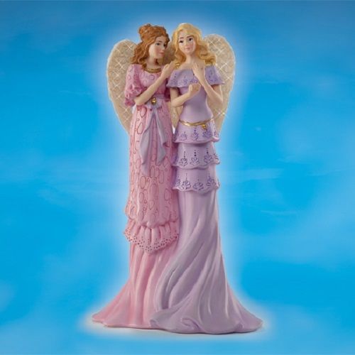 Angels of Sisterly Bond Thomas Kinkade Sisters Figurine Bradford Exchange