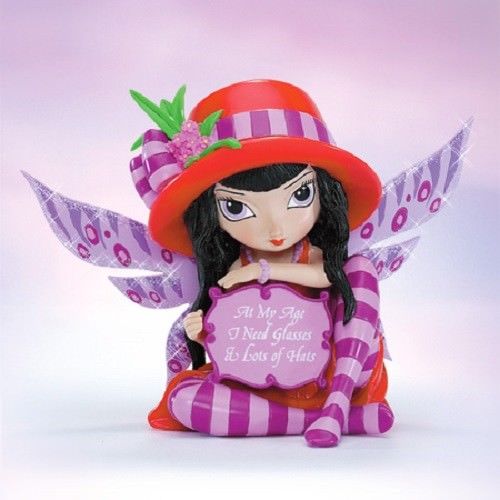 At My Age I Need ! Fairy Figurine- Fabulous Hatterific - Jasmine Becket-Griffith