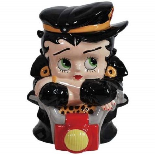 Biker Betty Boop Cookie Jar Collectible Home Decor - Ceramic Westland