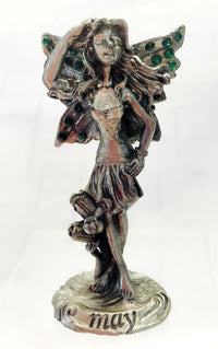 Birthstone Fairy May Emerald - Pewter Figurine