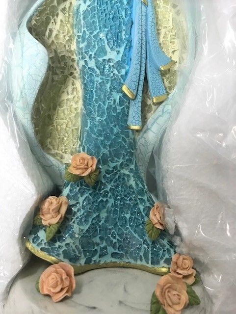 Blessed Virgin Mary Mosaic Sculpture Religious Figurine Bradford Exchange