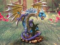 Caerulus Dragon - Crystal Mementos Pewter and Coloured Enamel Figurine