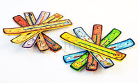 Coloured Hand Painted Incense Stick Ashcatcher Natural Scents®  - NS