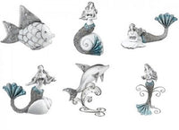 Cordelia Porcelain and Metal Mermaid Figurine Jewels of the Sea Collection Decor