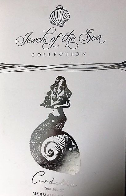 Cordelia Porcelain and Metal Mermaid Figurine Jewels of the Sea Collection Decor