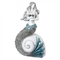 Cordelia Porcelain and Metal Mermaid Figurine Jewels of the Sea Collection Decor