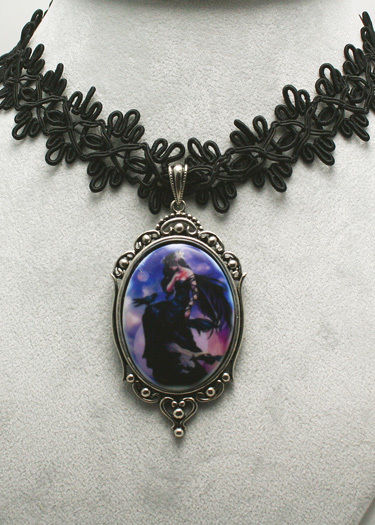 Dark Skies Fairy Lace Choker Necklace with Pendant - Nene Thomas Fairysite