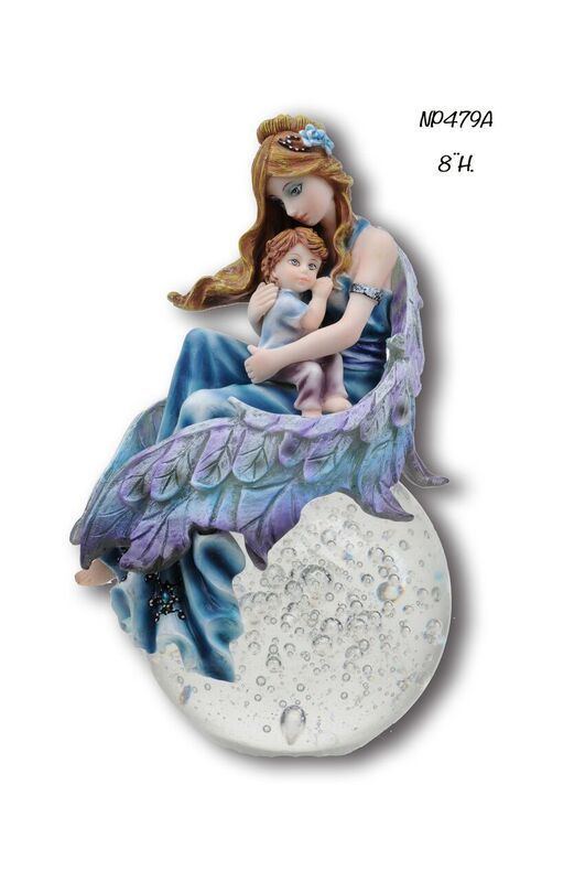 Divinity Angel Mother with Baby Bubble Rider Divinity Fairies Figurine - ZEM