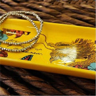 Elements Dragon and Flower Trinket Tray