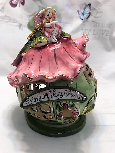 Fairy House Ceramic Tealight Holder - Candle Holder