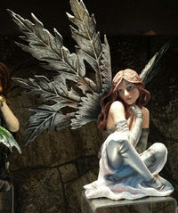 Fairyland Large Fairy Feathered Wings Figurine- Fantasy Figurine Nemesis - Zem