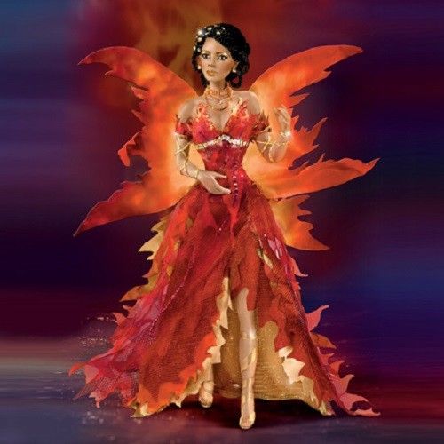 Fire Fairy Cindy McClure Doll Fairies of Twilight Ashton Drake