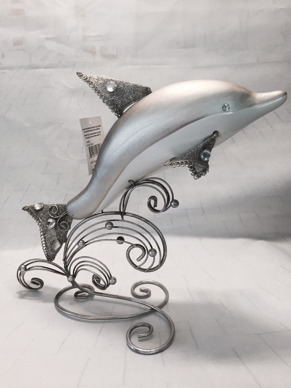 Fish Porcelain and Metal Figurine - Jewels of the Sea Collection Home Decor