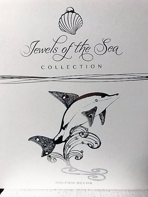 Fish Porcelain and Metal Figurine - Jewels of the Sea Collection Home Decor