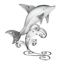 Fish Porcelain and Metal Figurine - Jewels of the Sea Collection Home Decor