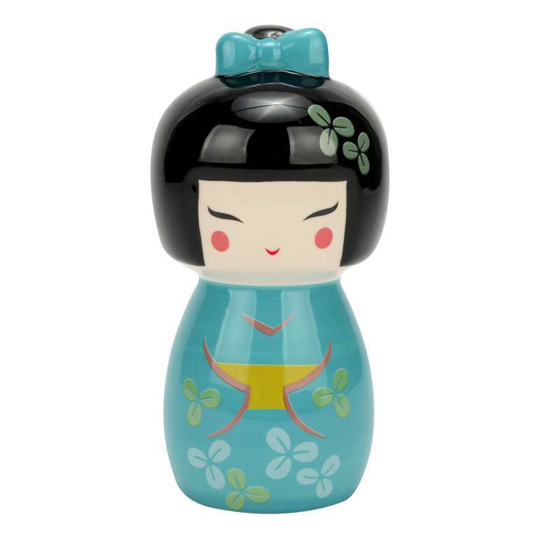 Geisha Girl Ceramic Money Box  - Piggy Bank Green