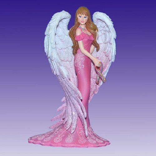 Guardian of Faith Reflections of Faith Angel Figurine - Breast Cancer Awareness