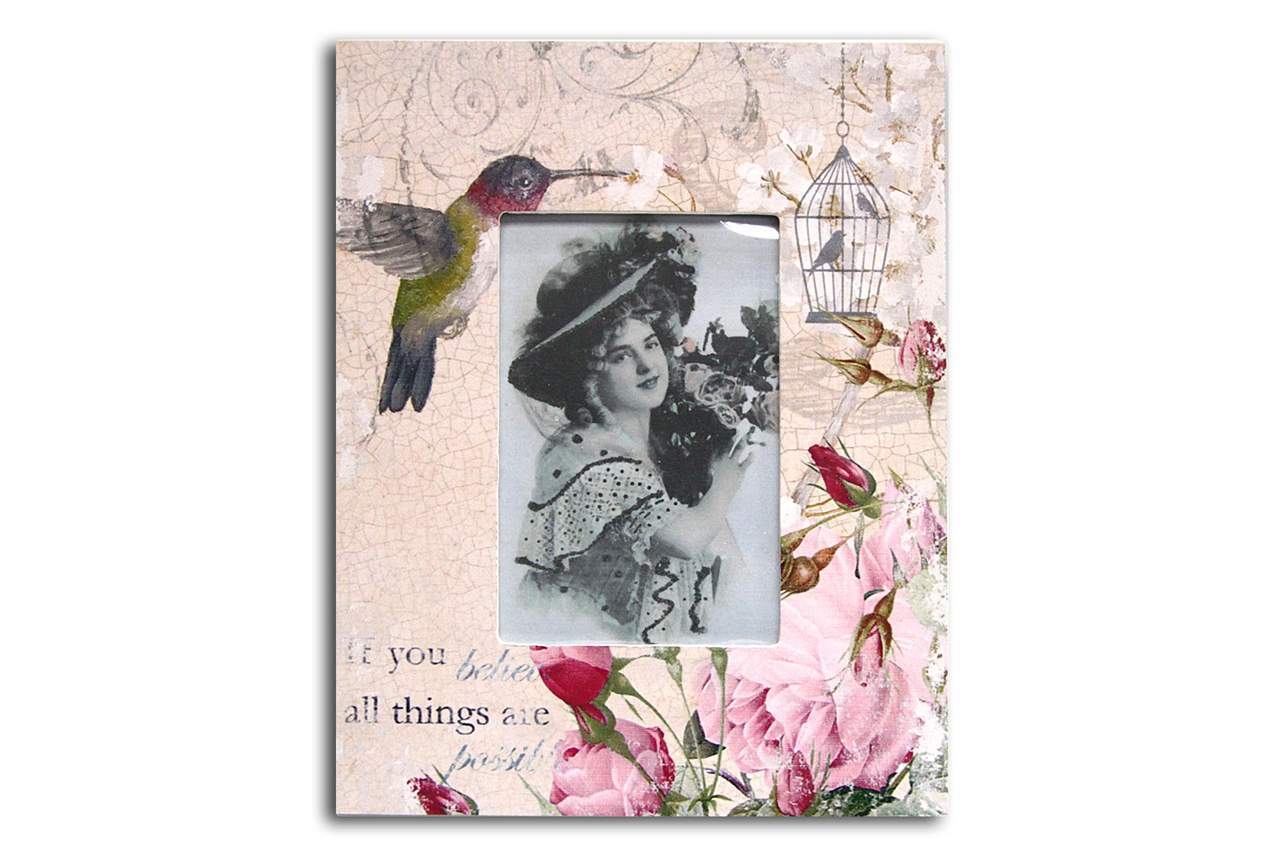 Hummingbird Picture Frame 4x6 inch Photo