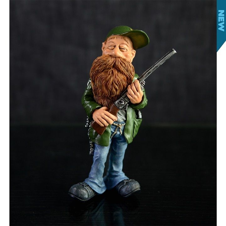 Hunter With Gun  Character - GRUMPY JON FIGURINE - 16-637 - LB