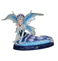 Ivana Blue Winter Fairy Laying Figurine - ZEM    WE SHIP WORLDWIDE