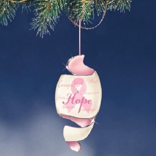 Journey of Hope Pink Breast Cancer Awareness Ornament  Bradford Exchange