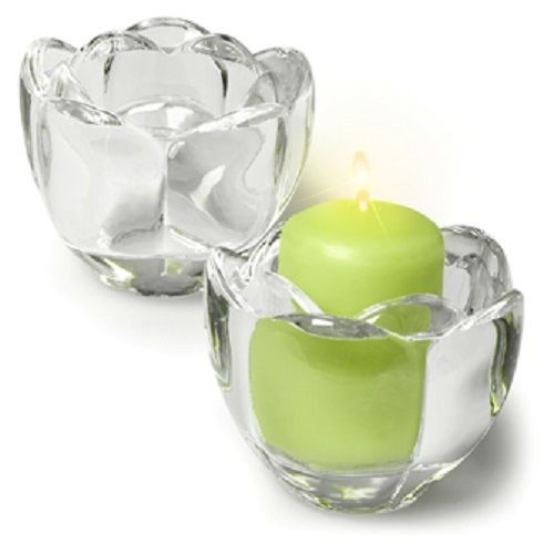 Lotus Flower Votive / Tealight Candle Holders - Free Soy Tealight - AB