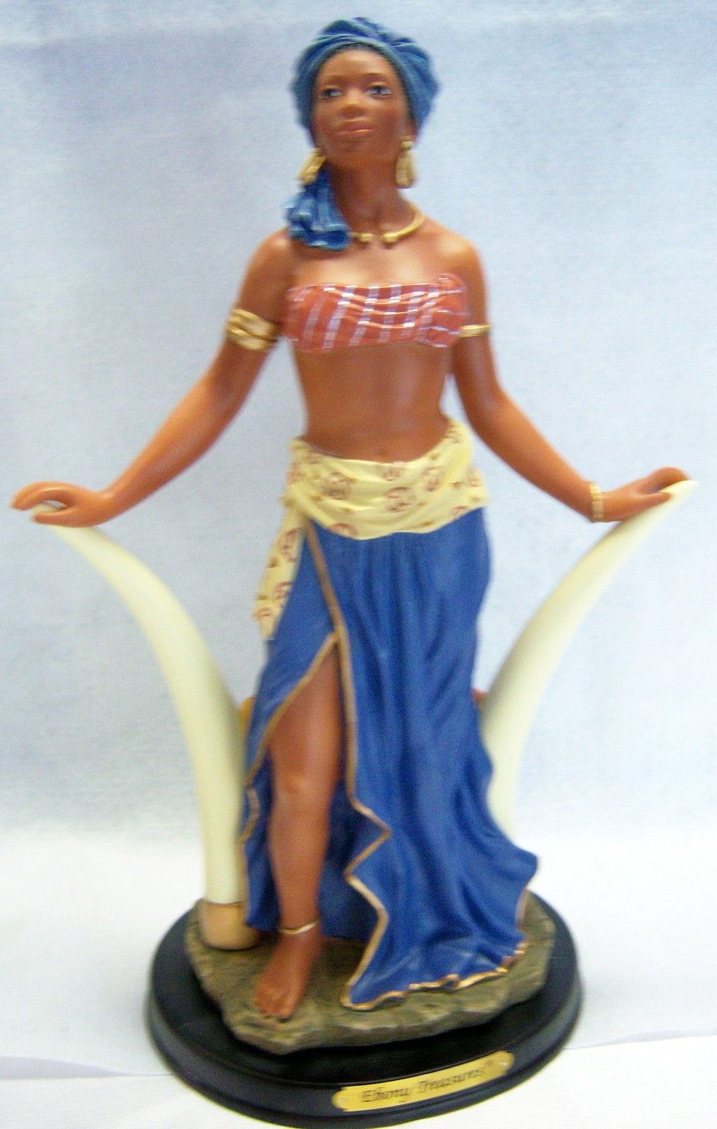 Makeda Queen of Sheba 11&quot; Ebony / Black Lady Figurine - United Treasures U16549