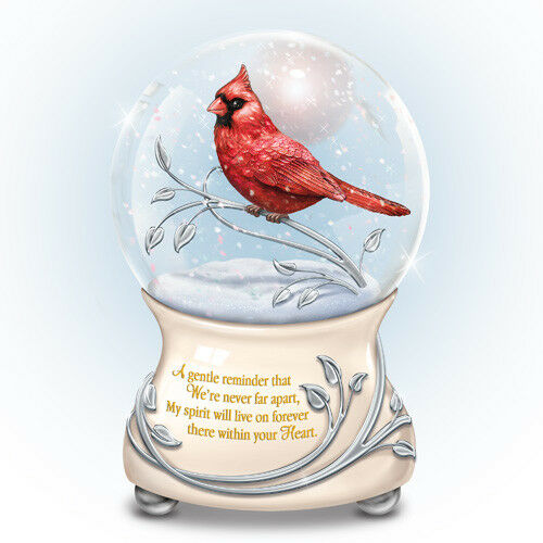 Messenger From Above Cardinal Glitter Water Globe / Snowdome / Snow Globe