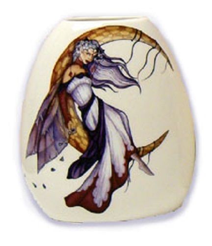 Moon Dreaming  Fairy Small Vase - Jessica Galbreth Fairysite