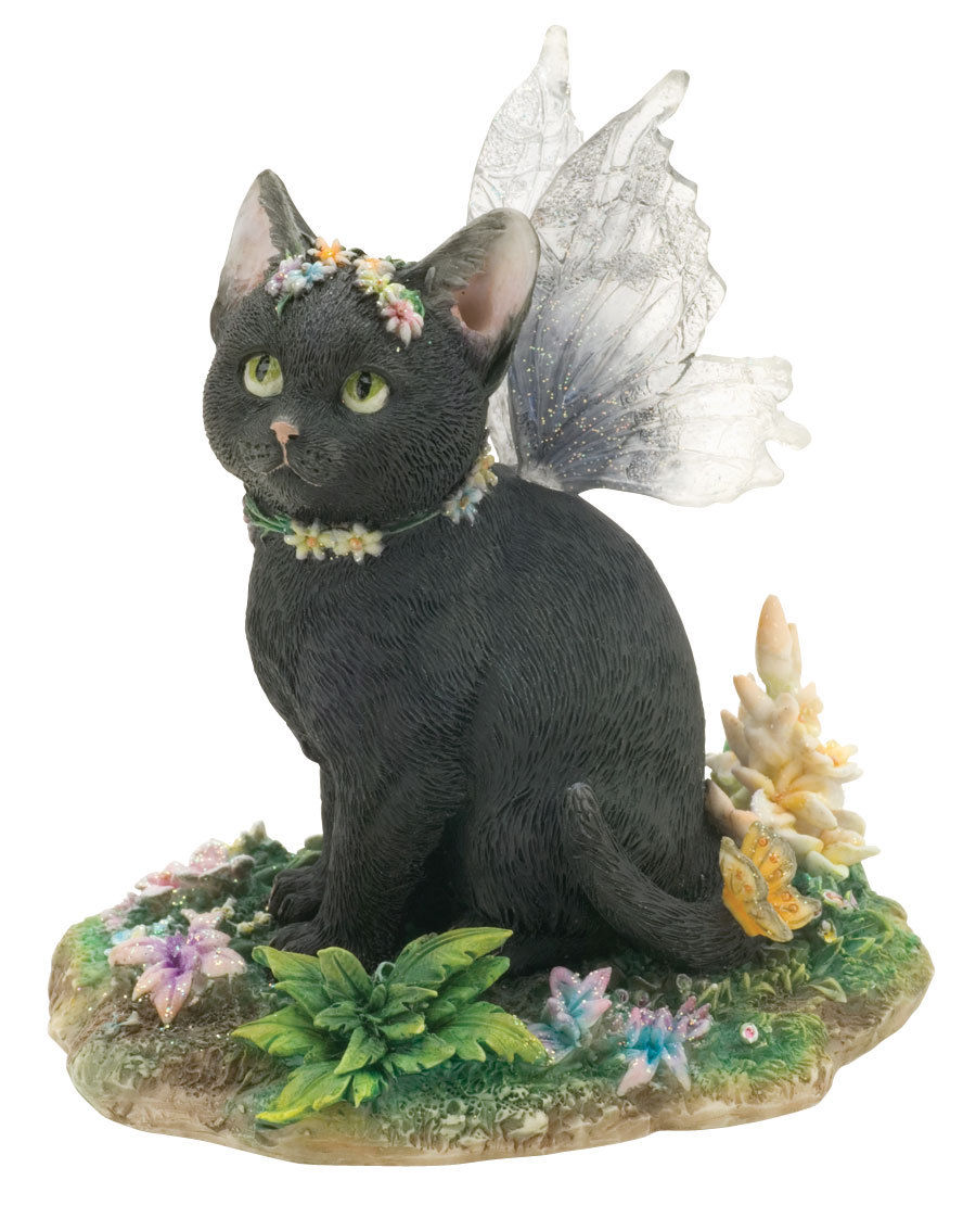 Mystique Fairy Cat Figurine Faerie Glen Collection - Munro Gifts