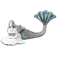 Nerissa Porcelain and Metal Mermaid Figurine  Jewels of the Sea Collection Decor