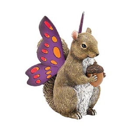 Nibbles Squirrel  Fairy Figurine - Enesco