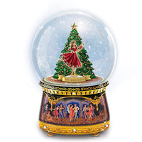 Nutcracker Clara Ballerina Glitter Water Globe / Snow Dome - Bradford Exchange