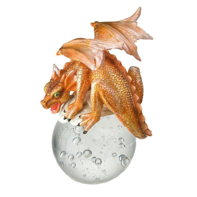 Orange Dragon Bubble Rider Divinity Dragons Figurine - ZEM