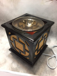 Oriental Square Burner Warmer  Soy  &amp; Oils Fragrance / Oil Burner D-446