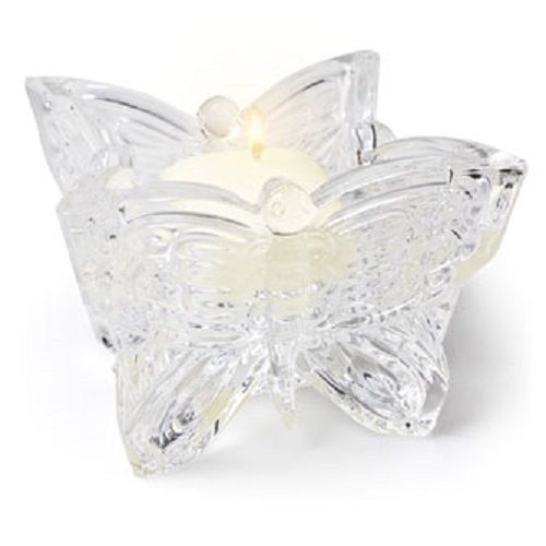 Ornate Butterfly Tealite Candle Holder / Dish - Comes with 1 Soy Tealight - AB