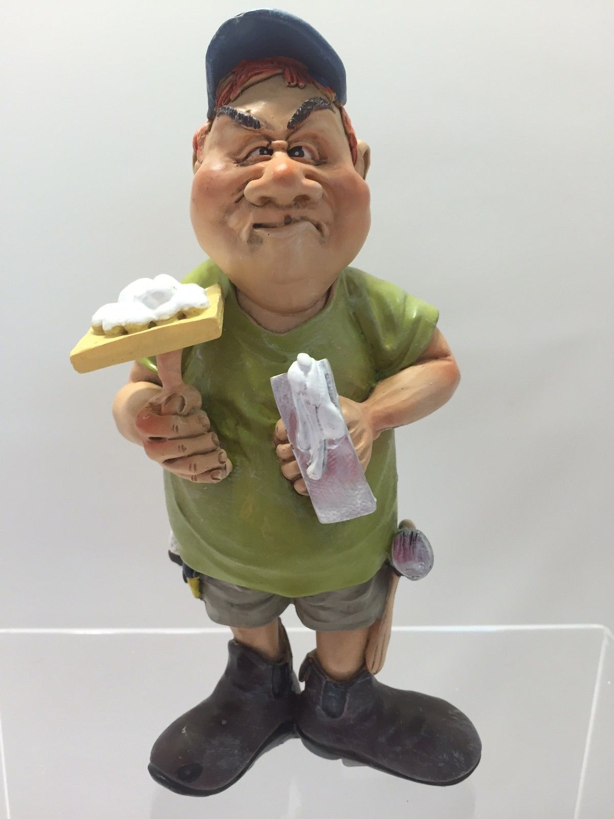 Painter / Drywall / Handyman Character  - GRUMPY JON FIGURINE   - 16-480 - LB