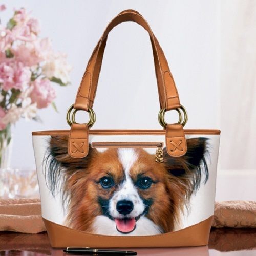 PapillonTote Bag Faithful Friends Classic Dog Tote / Purse