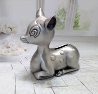 Pewter Deer Money Bank Piggy Bank - Leeber